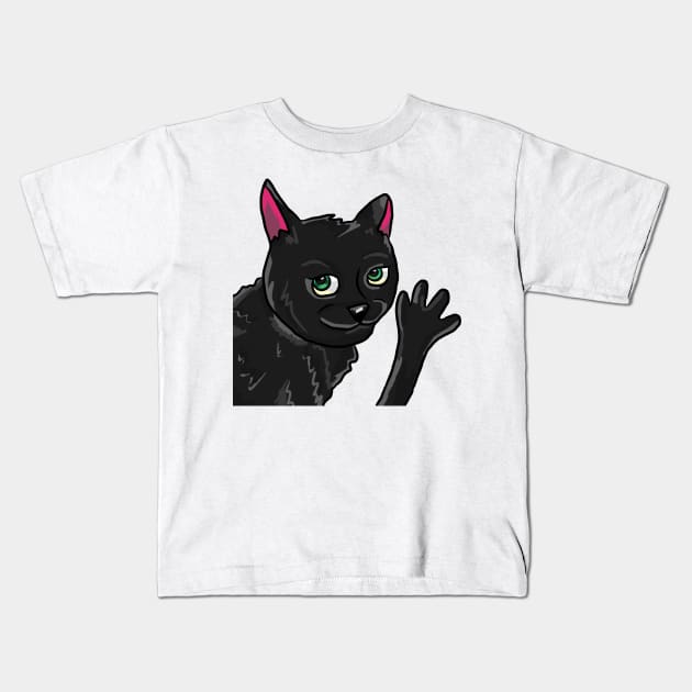 Dabloons Cat Kids T-Shirt by RoserinArt